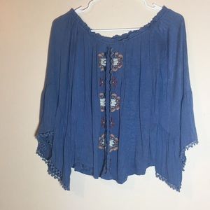 Altard state off the shoulder blouse -Size S color blue
